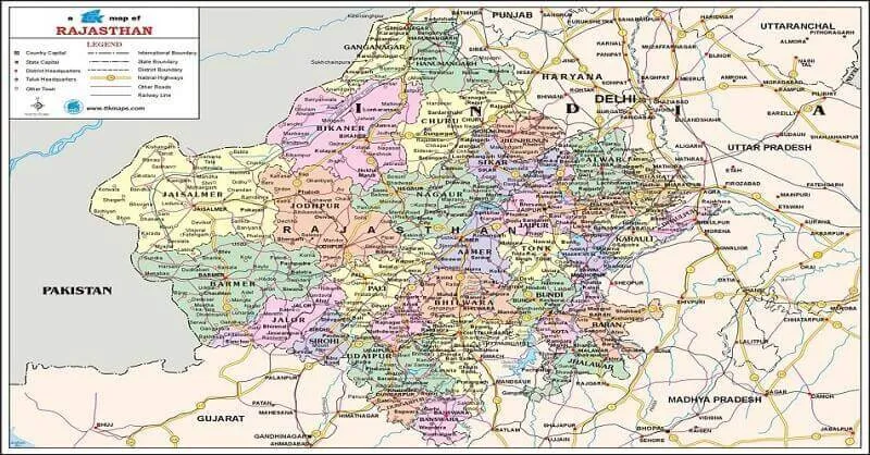 Distance from Jaipur to Major Cities